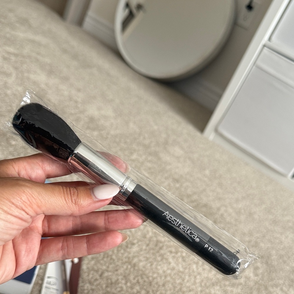Aesthetica Black and Silver Makeup Brush
